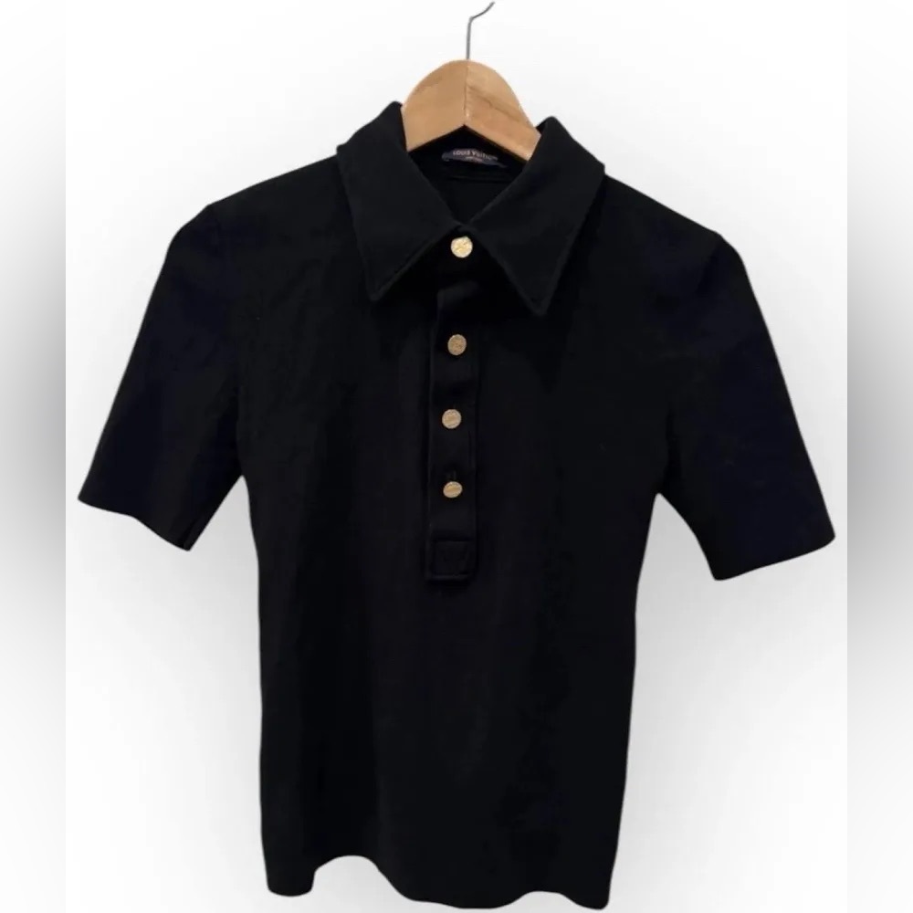Louis Vuitton Uniforms Women’s  Size S • Black Uniform Polo Shirt Top